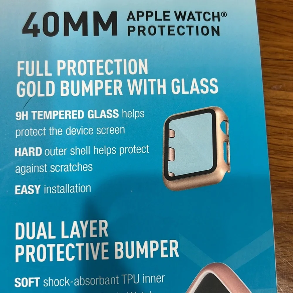 Apple Watch 40mm bumper with glass